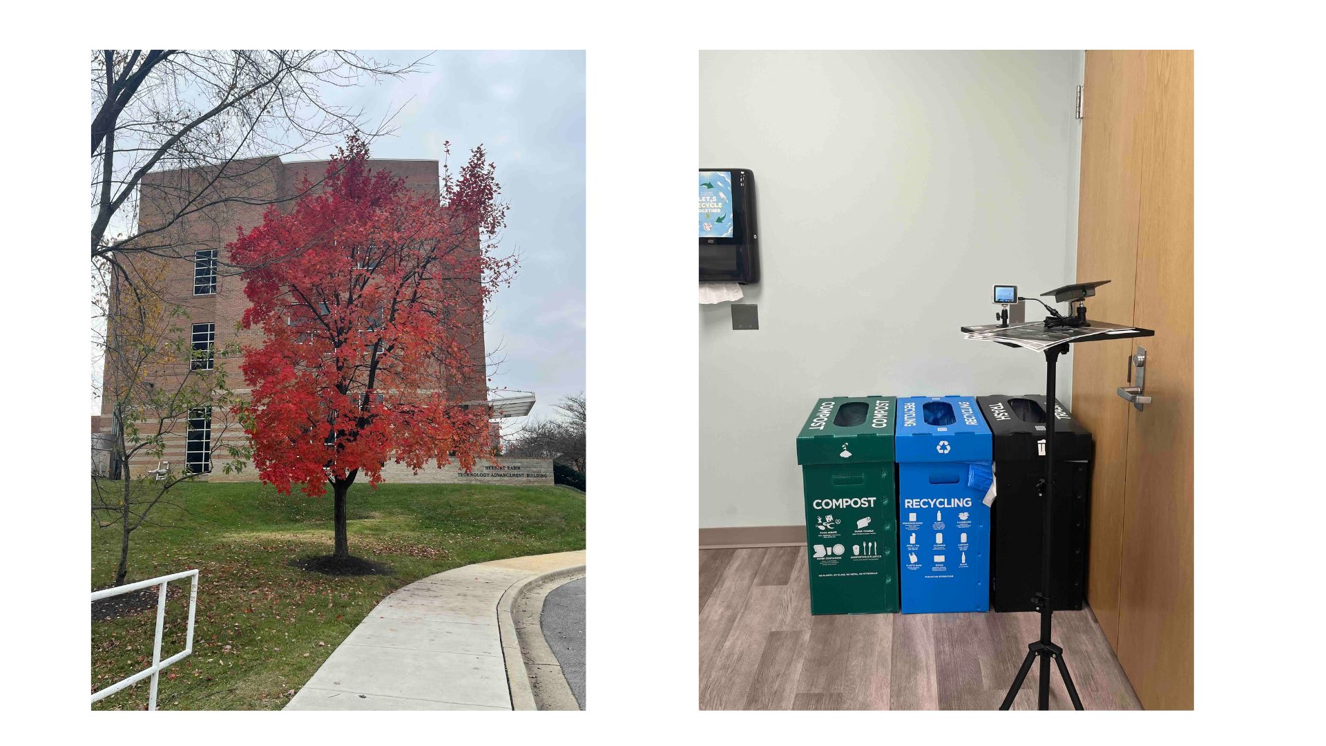 DWaste edge device deployed at UMD