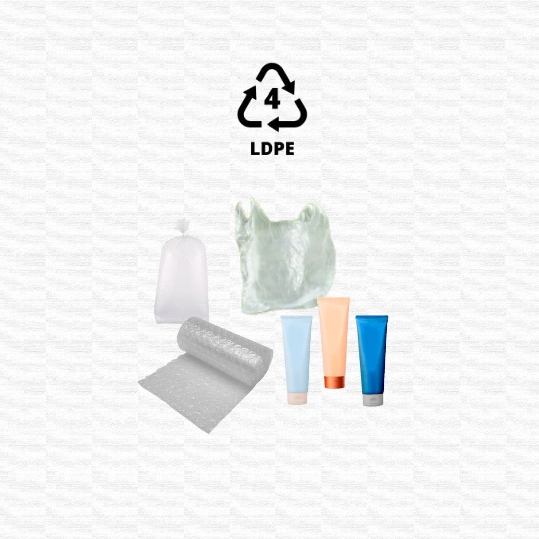Bundled clean plastic grocery bags and shipping bubble cushion wraps.